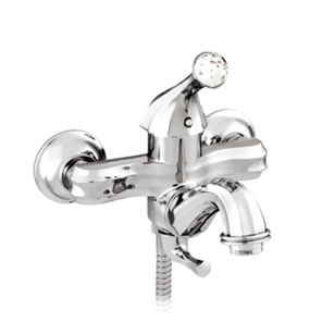 Bath shower monolever mixer with Swarov