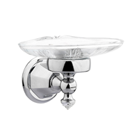 Soap dish holder - Bright chrome Finish