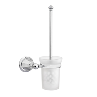 Toilet brush holder - Bright chrome Fin