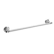 Towel rail 600mm with Swarovski black c