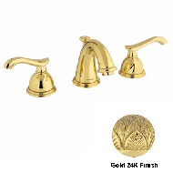 Three holes basin set - Gold 24K Finish