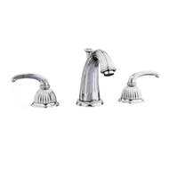 Three holes basin set - Bright chrome F