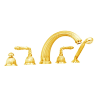 Five holes bath set - Gold 24K Finish