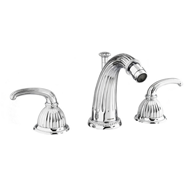 Three holes bidet set - Bright chrome F