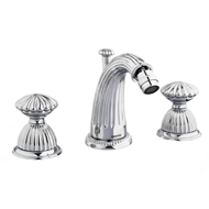 Three holes bidet set - Bright chrome F