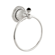 Towel ring 165mm with Swarovski black c