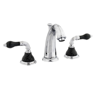 Three holes basin set with black porcel