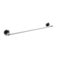 Towel rail 600mm with black porcelain -