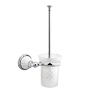 Toilet brush holder with porcelain - An