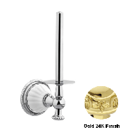 Spare toilet paper holder with porcelai