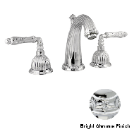 Three holes basin set - Bright chrome F