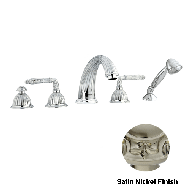 Five holes bath set - Satin nickel Fini