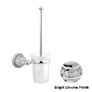 Toilet brush holder - Bright chrome Fin