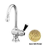 Basin monolever mixer - Gold 24K Finish