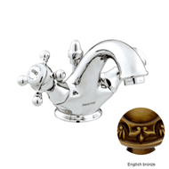 One hole basin mixer - English bronze F