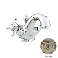 One hole basin mixer - Satin nickel Fin