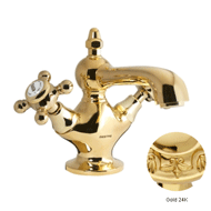 One hole basin mixer - Gold 24K Finish