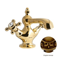 One hole basin mixer - English bronze F