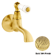 Single wall spout with porcelain - Gold