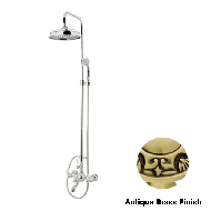 Bath shower set with column and porcela