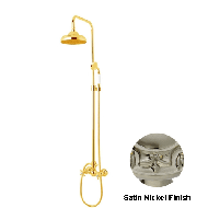 Bath shower set with column - Satin nic