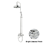 Bath shower set with column and black p