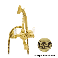 Bath shower set with porcelain - Antiqu