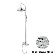 Shower mixer with column and porcelain 