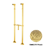 Pipes for free standing bath tub - Gold