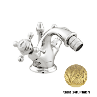 One hole bidet mixer - Gold 24K Finish