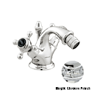 One hole bidet mixer with black porcela