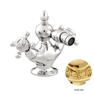 One hole bidet mixer - Gold 24K Finish