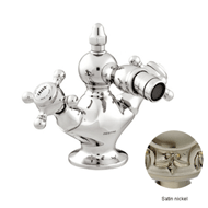 One hole bidet mixer - Satin nickel Fin