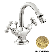 One hole bidet mixer - Gold 24K Finish