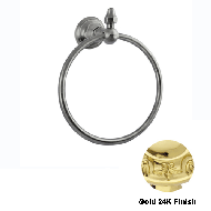 Towel ring diameter 165mm - Gold 24K Fi