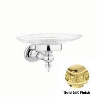 Soap dish holder - Gold 24K Finish