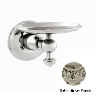 Soap dish holder with crystal - Satin n