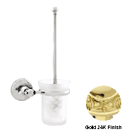 Toilet brush holder - Gold 24K Finish