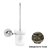 Toilet brush holder - Antique silver Fi