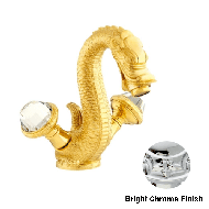 One hole basin mixer with Swarovski cry