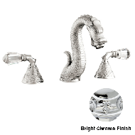 Three holes basin set with Swarovski cr