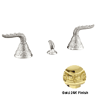 Three holes bidet set - Gold 24K Finish