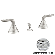 Three holes bidet set - Bright chrome F