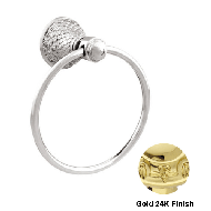 Towel ring diameter 165mm - Gold 24K Fi