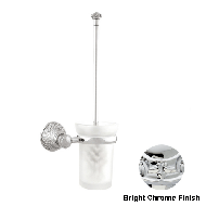 Toilet brush holder - Bright chrome Fin