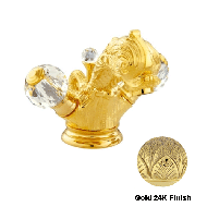 Three holes basin set with Swarovski cr