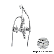 Bath shower set - Bright chrome Finish