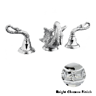 Three holes basin set - Bright chrome F