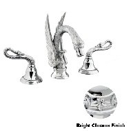 Three holes basin set - Bright chrome F