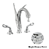 Three holes basin set - Bright chrome F